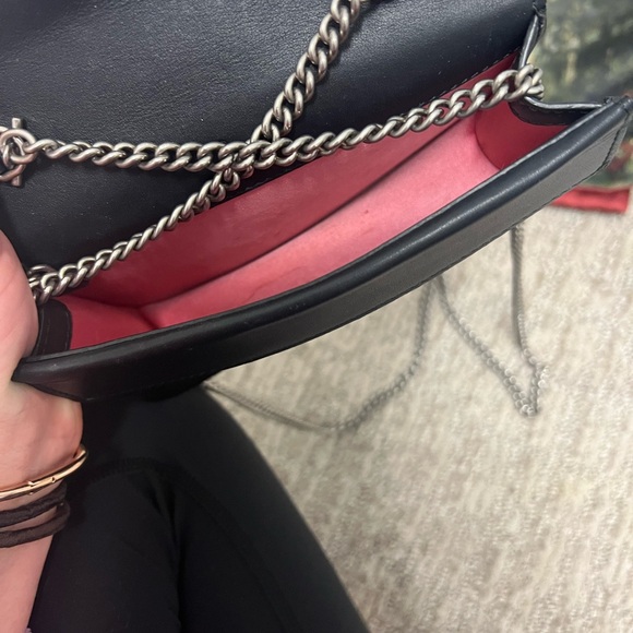 Gucci Velvet Crystal Super Mini Dionysus Shoulder Bag Black - Picture 4 of 5